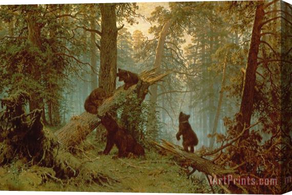 Ivan Ivanovich Shishkin Morning in a Pine Forest Stretched Canvas Print / Canvas Art