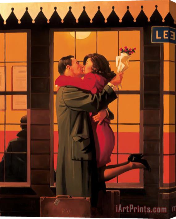 Jack Vettriano Back Where You Belong Stretched Canvas Painting / Canvas Art