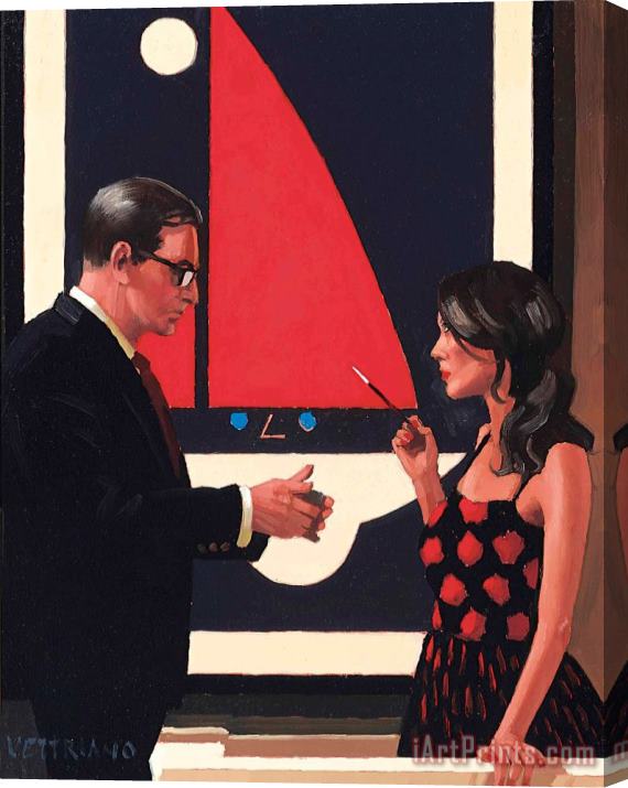 Jack Vettriano Lounge Lizards II, 2009 Stretched Canvas Print / Canvas Art