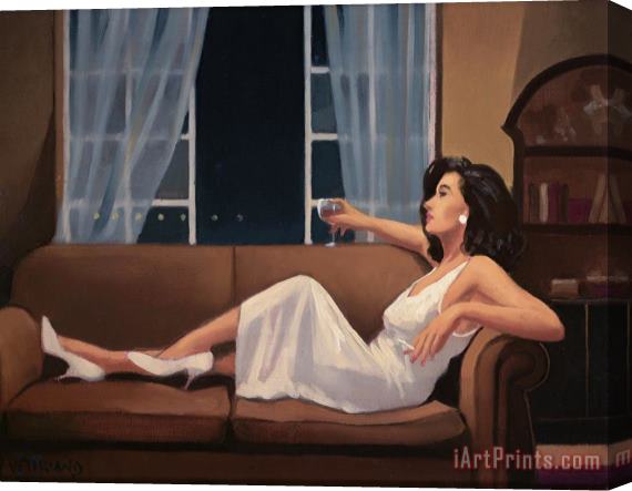 Jack Vettriano Study for Model Reclining, 1996 Stretched Canvas Print / Canvas Art