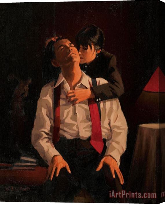 Jack Vettriano Study for Sweet Little Lies, 1999 Stretched Canvas Print / Canvas Art