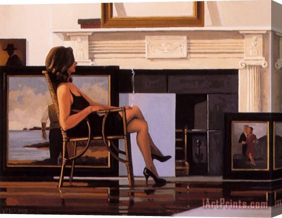 Jack Vettriano The Model And The Drifter Stretched Canvas Print / Canvas Art