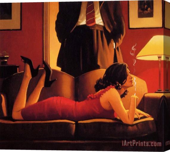 Jack Vettriano The Parlour of Temptation Stretched Canvas Print / Canvas Art