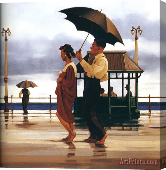 Jack Vettriano The Shape of Things to Come Stretched Canvas Print / Canvas Art