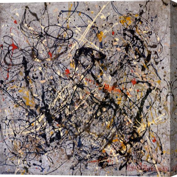 Jackson Pollock Number 18 1950 Stretched Canvas Print / Canvas Art