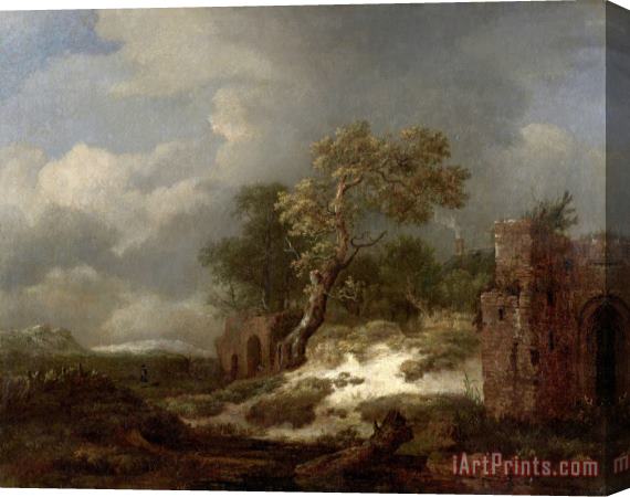 Jacob Isaacksz. Van Ruisdael Landscape with Ruins Stretched Canvas Print / Canvas Art