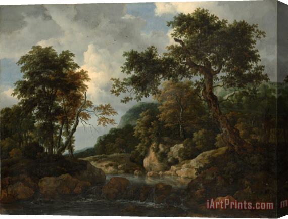 Jacob Isaacksz. van Ruisdael The Forest Stream Stretched Canvas Painting / Canvas Art