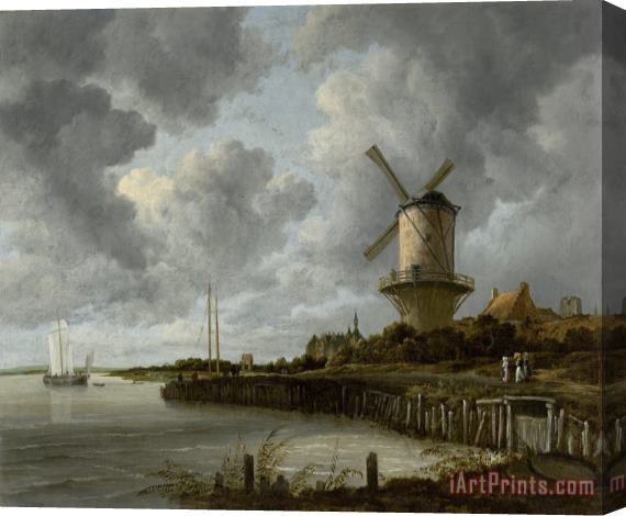Jacob Isaacksz. Van Ruisdael The Windmill at Wijk Bij Duurstede Stretched Canvas Painting / Canvas Art