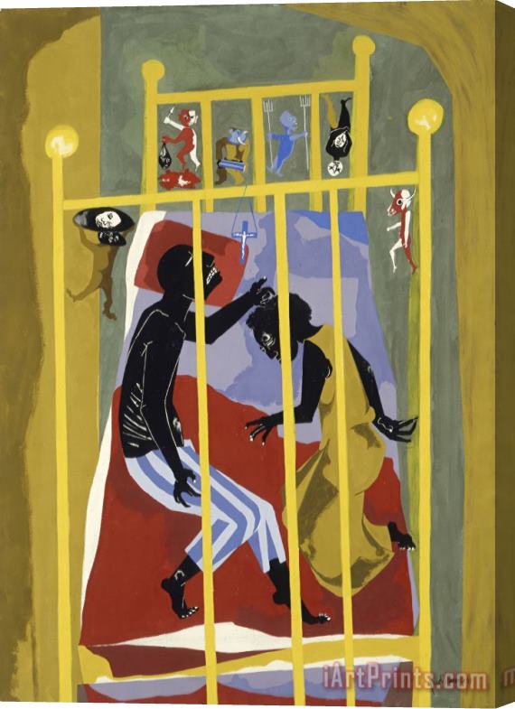 Jacob Lawrence Dreams #1 Stretched Canvas Painting / Canvas Art