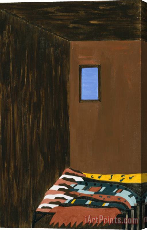 Jacob Lawrence The Migration Series, Panel No. 47: As The Migrant Population Grew, Good Housing Became Scarce. Stretched Canvas Painting / Canvas Art