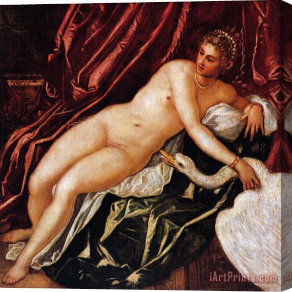 Jacopo Robusti Tintoretto Leda And The Swan Stretched Canvas Painting / Canvas Art