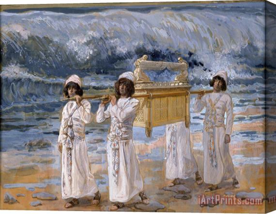 Jacques Joseph Tissot  The Ark Passes Over The Jordan Stretched Canvas Print / Canvas Art