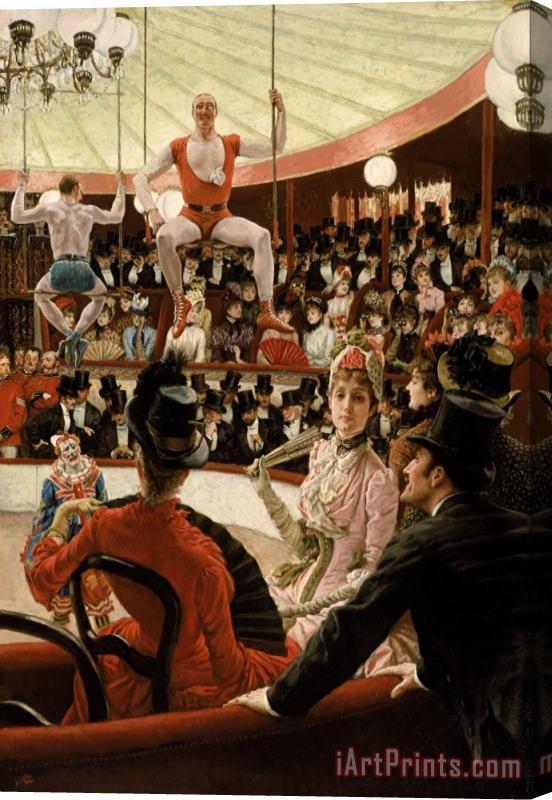Jacques Joseph Tissot  Women of Paris The Circus Lover Stretched Canvas Print / Canvas Art