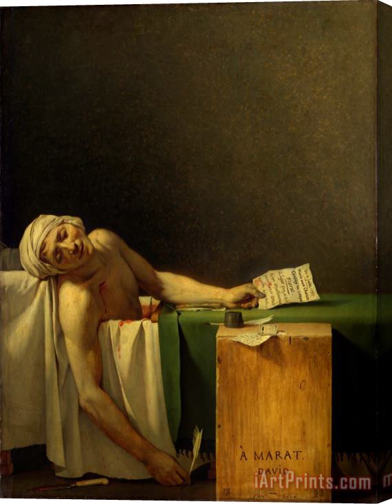 Jacques Louis David Marat Assassinated Stretched Canvas Print / Canvas Art