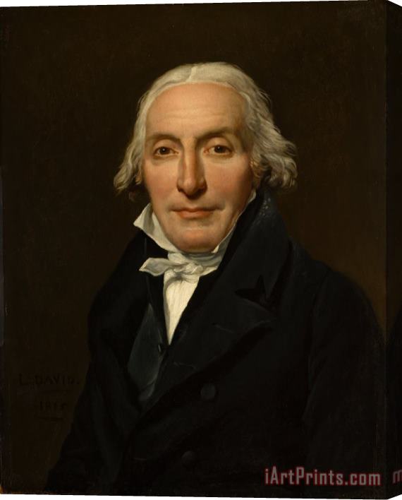 Jacques Louis David Portrait of Jean Pierre Delahaye Stretched Canvas Print / Canvas Art