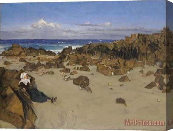 James Abbott McNeill Whistler Coast of Brittany (alone with The Tide) Stretched Canvas Print / Canvas Art