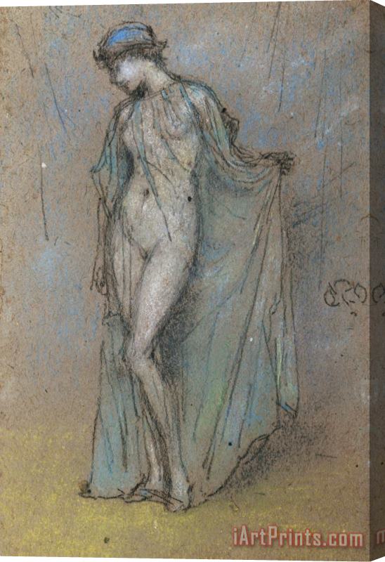 James Abbott McNeill Whistler Female Nude with Diaphanous Gown Stretched Canvas Print / Canvas Art