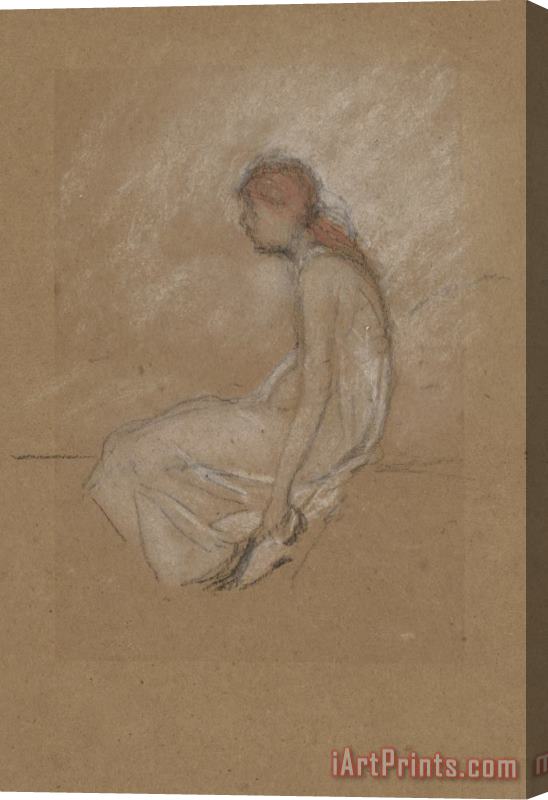 James Abbott McNeill Whistler Seated Woman with Red Hair Stretched Canvas Print / Canvas Art
