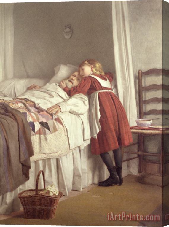 James Hayllar Grandfathers Little Nurse Stretched Canvas Painting / Canvas Art