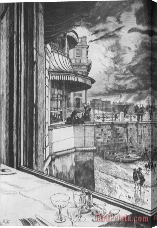 James Jacques Joseph Tissot Trafalgar Tavern, Greenwich Stretched Canvas Print / Canvas Art