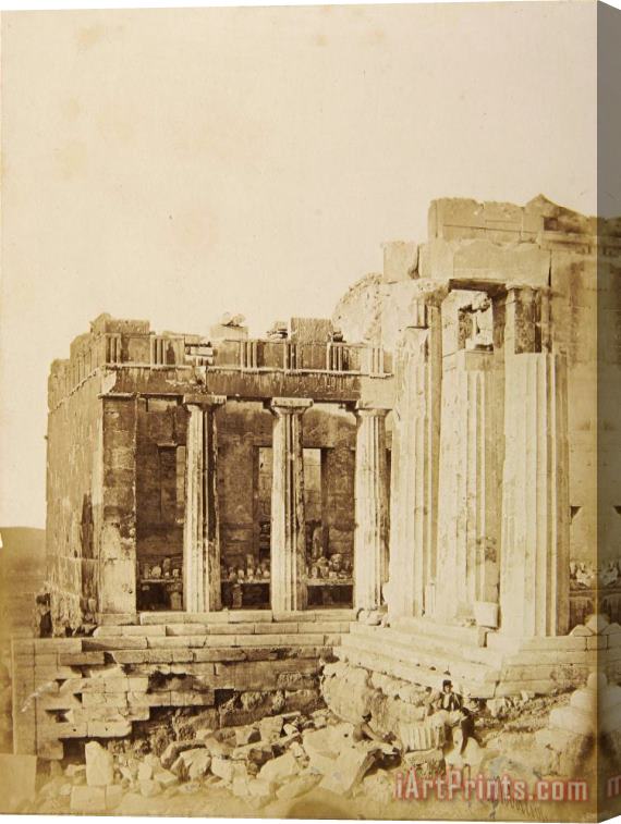 James Robertson  The North Wing of The Propylaea From The Southwest Stretched Canvas Print / Canvas Art