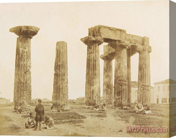 James Robertson  The Temple of Apollo at Corinth Stretched Canvas Print / Canvas Art