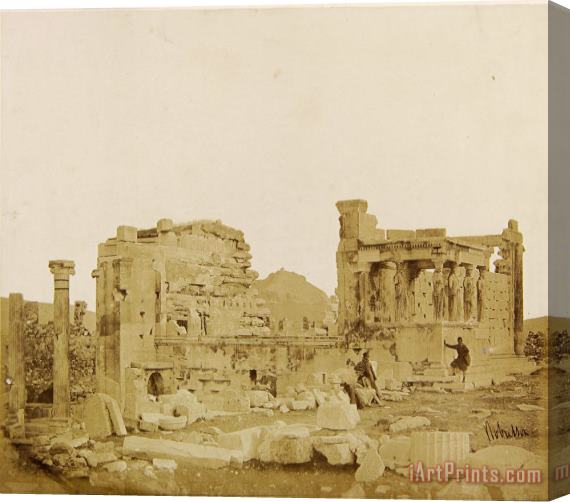 James Robertson  View of The Erechtheum From The Southwest Stretched Canvas Print / Canvas Art