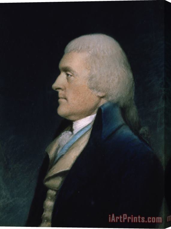 James Sharples Thomas Jefferson Stretched Canvas Painting / Canvas Art