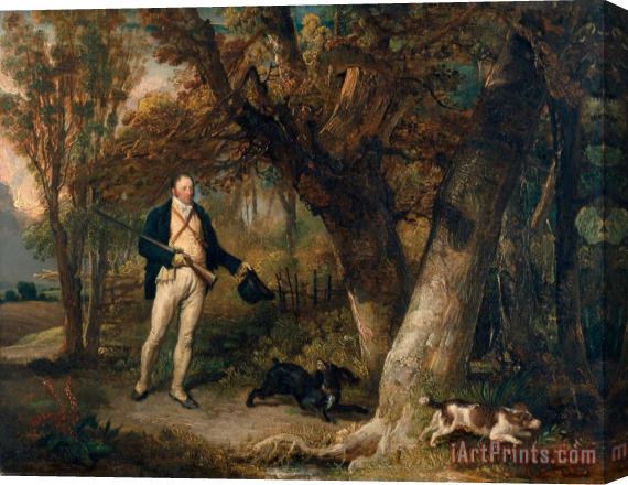 James Ward The Reverend Thomas Levett And Favourite Dogs, Cock Shooting Stretched Canvas Print / Canvas Art