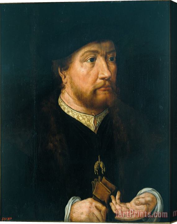 Jan Gossaert Henry III of Nassau Breda Stretched Canvas Print / Canvas Art