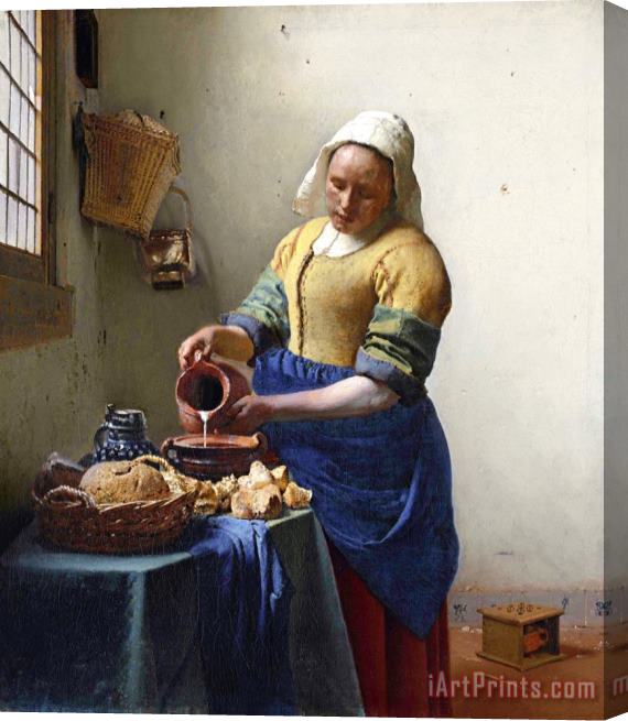 Jan Vermeer The Milkmaid Stretched Canvas Print / Canvas Art