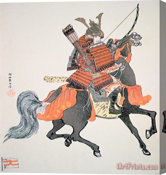 Japanese School Samurai Stretched Canvas Painting / Canvas Art
