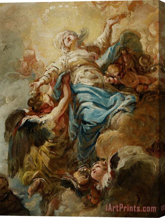 Jean Baptiste Deshays de Colleville Study For The Assumption Of The Virgin Stretched Canvas Painting / Canvas Art