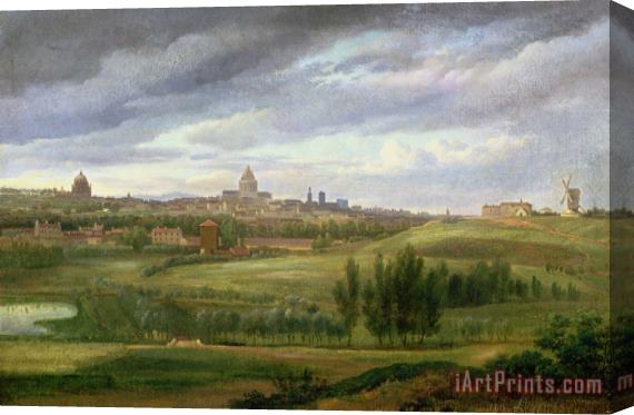 Jean Baptiste Gabriel Langlace View of Paris from Butte aux Cailles Stretched Canvas Print / Canvas Art