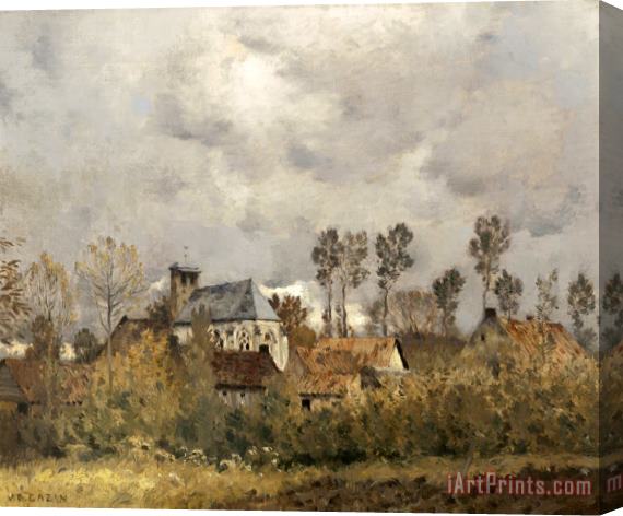 Jean-Charles Cazin Normandy Village Stretched Canvas Print / Canvas Art