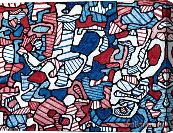 Jean Dubuffet Cafetiere Et Carafe Stretched Canvas Painting / Canvas Art