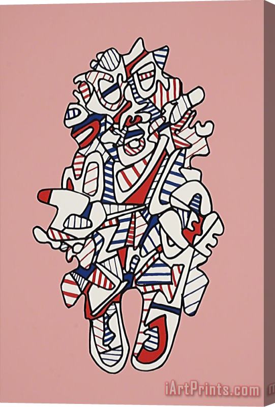 Jean Dubuffet Objectador, From Presences Fugaces, 1973 Stretched Canvas Print / Canvas Art
