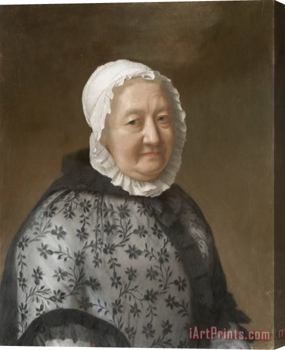 Jean-Etienne Liotard Portret Van Marie Congnard Batailhy, Grootmoeder Van De Vrouw Van De Kunstenaar, Bekend Als 'la Dame Aux Dentelles' Stretched Canvas Print / Canvas Art