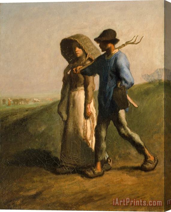 Jean-Francois Millet Going to Work Stretched Canvas Painting / Canvas Art
