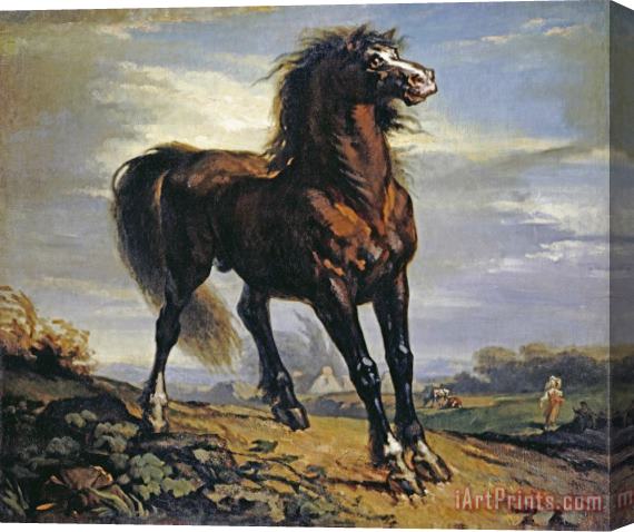 Jean-Francois Millet The Horse Stretched Canvas Painting / Canvas Art