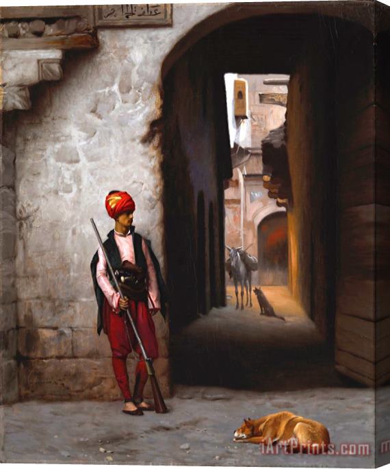 Jean Leon Gerome The Guard Stretched Canvas Painting / Canvas Art