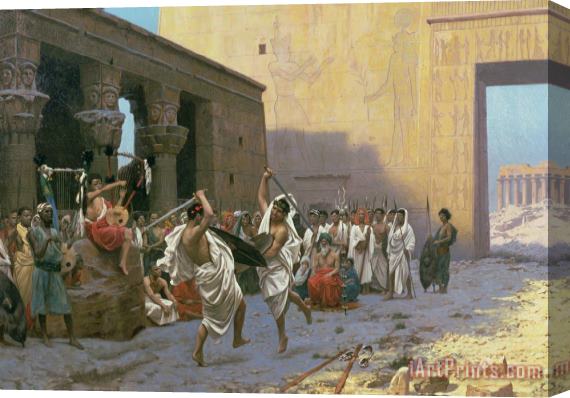 Jean Leon Gerome The Sword Dance Stretched Canvas Painting / Canvas Art