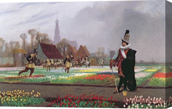 Jean Leon Gerome The Tulip Folly Stretched Canvas Print / Canvas Art