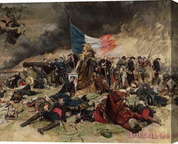 Jean-Louis Ernest Meissonier Allegory of the Siege of Paris Stretched Canvas Print / Canvas Art