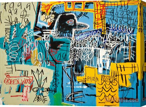 Jean-michel Basquiat Bird on Money Stretched Canvas Print / Canvas Art