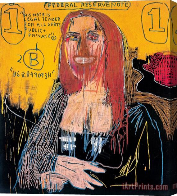 Jean-michel Basquiat Mona Lisa, 2002 Stretched Canvas Painting / Canvas Art