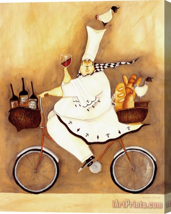 Jennifer Garant Chef to Go Stretched Canvas Print / Canvas Art