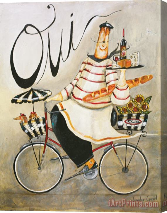Jennifer Garant Chef Wine I Stretched Canvas Print / Canvas Art