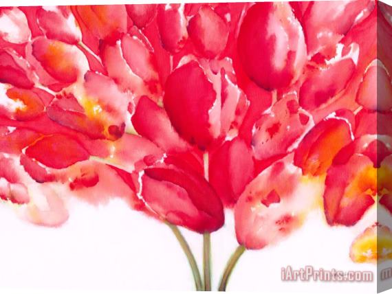 Jerome Lawrence Tulips are People II Stretched Canvas Print / Canvas Art