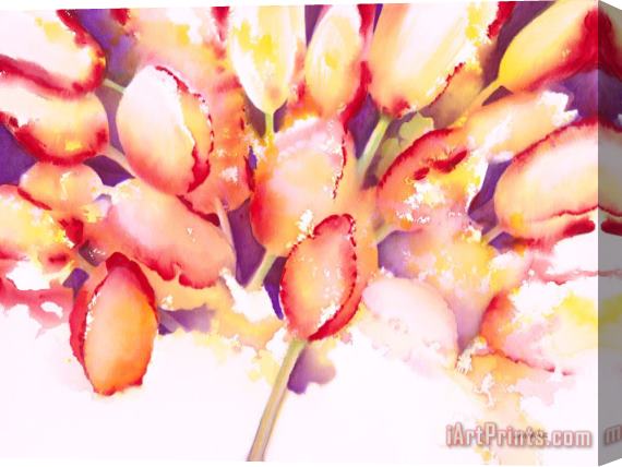 Jerome Lawrence Tulips are People IV Stretched Canvas Painting / Canvas Art